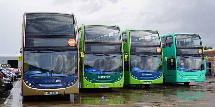 Stagecoach East Scania N230UD ADL Enviro400 15952, 15456, 15198 & 15812